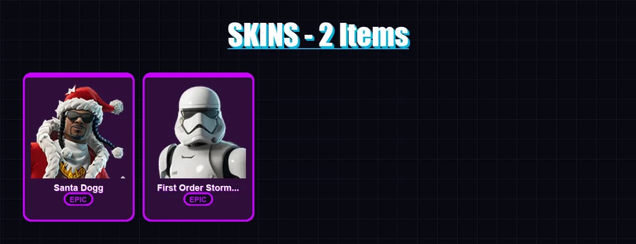 [PC/XBOX/PSN] | Santa Dogg | First Order Stormtrooper | 2 skin | 20 pickaxe | 1 emote | 9 glider | Lv127 — main preview