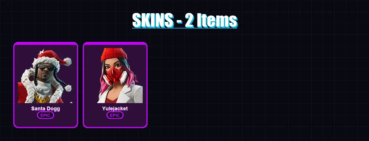 [PC/XBOX/PSN] | Santa Dogg | Yulejacket | 2 skin | 7 pickaxe | 1 emote | 8 glider | Lv32 — pré-visualização principal
