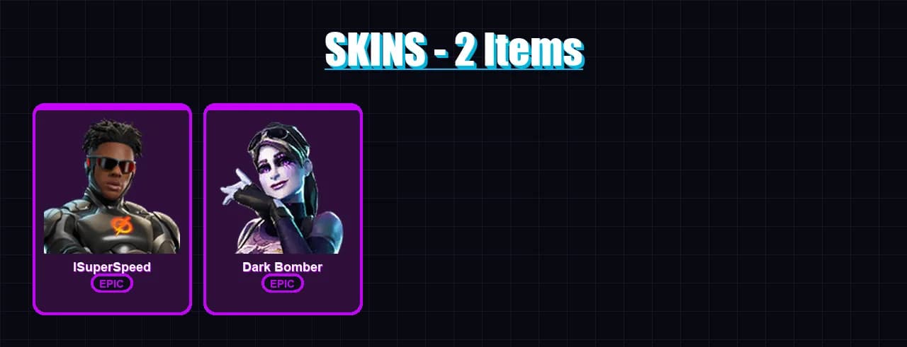 [PS4/PS5/XBOX/PC] | ISuperSpeed | Dark Bomber | 2 skin | 18 pickaxe | 14 emote | 20 glider | Lv203 — main preview