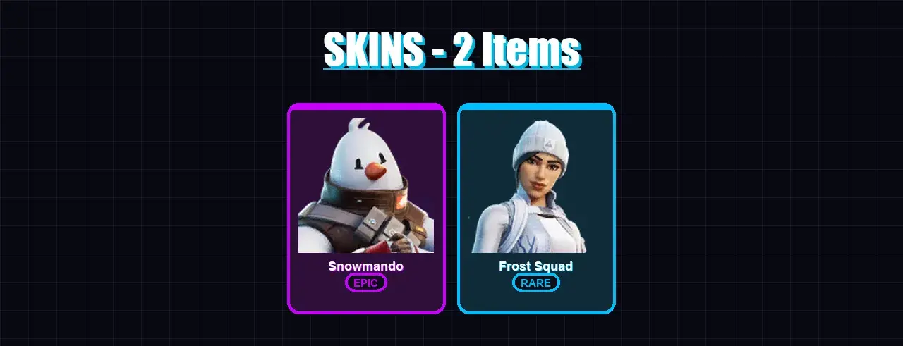 [SWITCH/XBOX/PSN/PC] | Snowmando | Frost Squad | 2 skin | 8 pickaxe | 6 emote | 7 glider | Lv92 — main preview