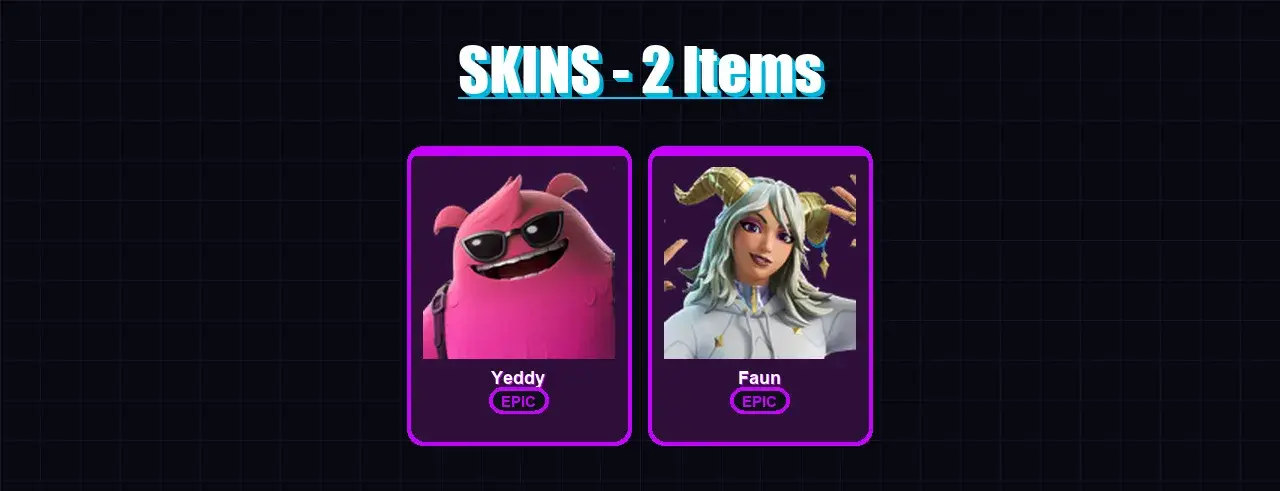 [PC/XBOX/PSN] | Yeddy | Faun | 2 skin | 8 pickaxe | 8 emote | 6 glider | Lv63 — main preview