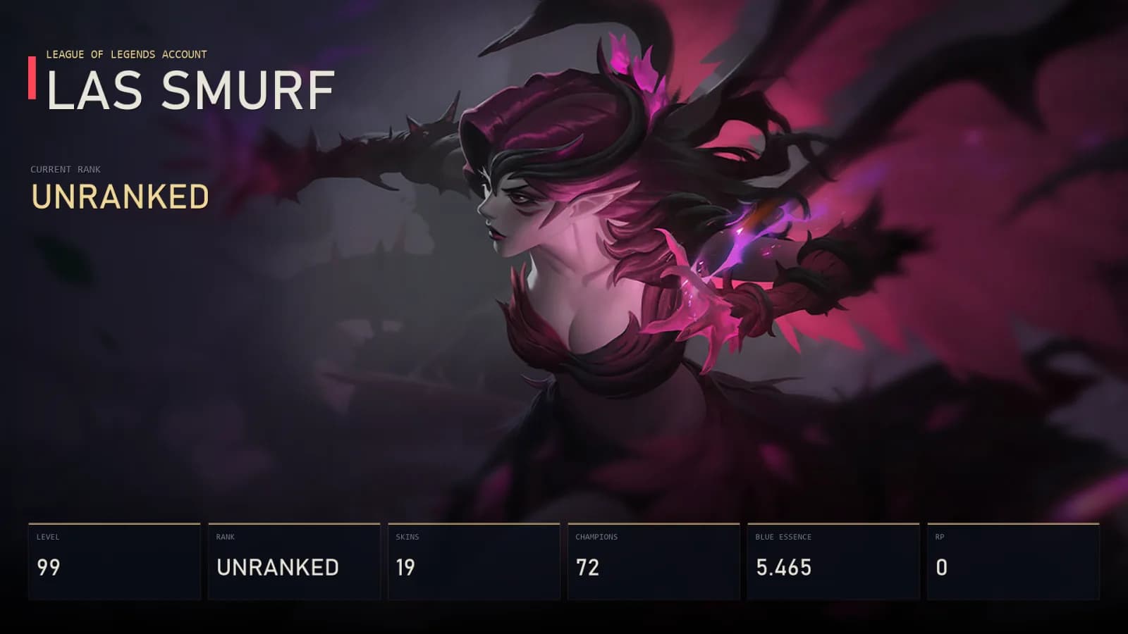 LAS | FPX Gangplank | Lunar Guardian Nasus | Sweetheart Xayah | Blackthorn Morgana | Spirit Fire Brand | Unranked | 19 Skin | 72 Champion — main preview