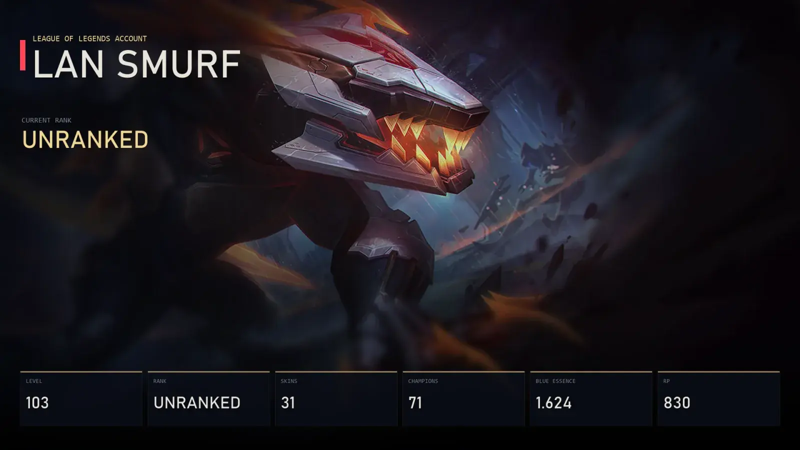 LAN | PROJECT: Renekton | Super Galaxy Annie | Cosmic Defender Xin Zhao | Star Guardian Miss Fortune | Unranked | 31 Skin | 71 Champion — メインプレビュー