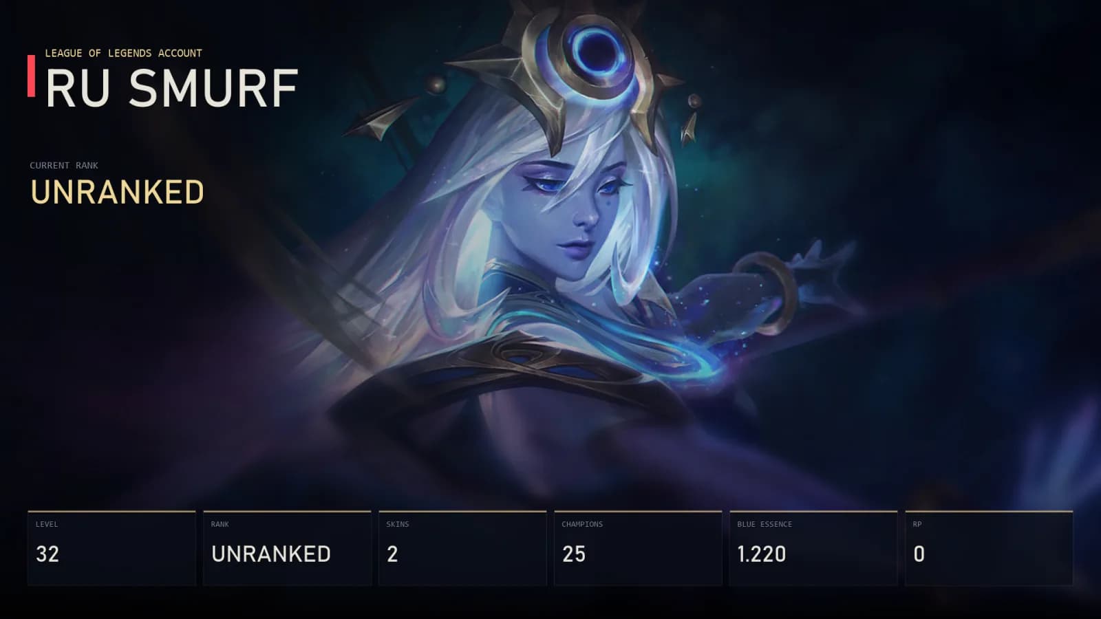 RU | Lv32 | Unranked | 2 Skin | 25 Champion — main preview