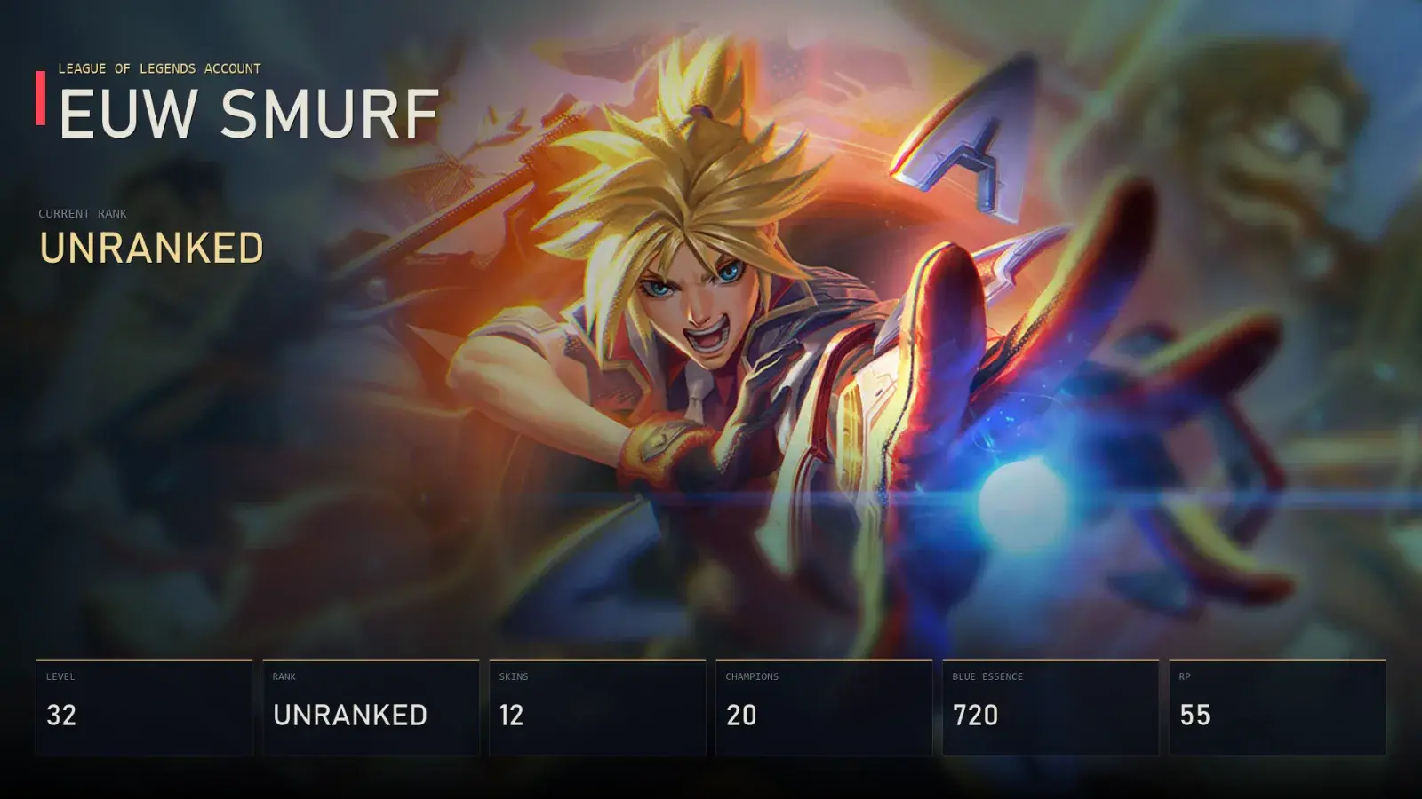 EUW | Battle Academia Ezreal | Dragonmancer Vayne | Dark Star Varus | Mecha Kha'Zix | Inkshadow Kai'Sa | Unranked | 12 Skin | 20 Champion — основное превью