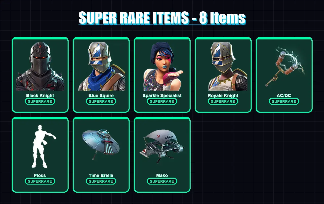 [PS4/PS5/PC] | Black Knight | Blue Squire | Sparkle Specialist | Royale Knight | 4 skin | 13 pickaxe | 17 emote | 14 glider | Lv447 — main preview