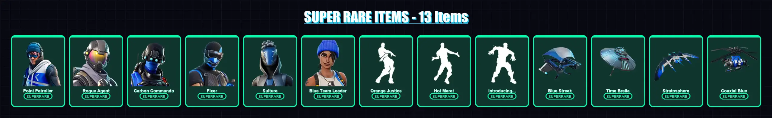 [PS4/PS5/XBOX/PC] | Point Patroller | Rogue Agent | Carbon Commando | Fixer | Sultura | 137 skin | 168 pickaxe | 156 emote | 161 glider | Lv2456 — main preview