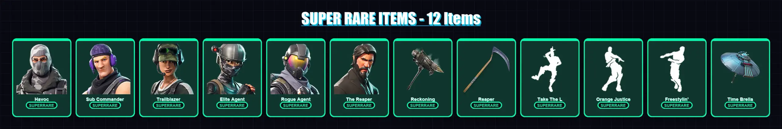 [PS4/PS5/PC] | Havoc | Sub Commander | Trailblazer | Elite Agent | Rogue Agent | 150 skin | 101 pickaxe | 49 emote | 67 glider | Lv646 — main preview