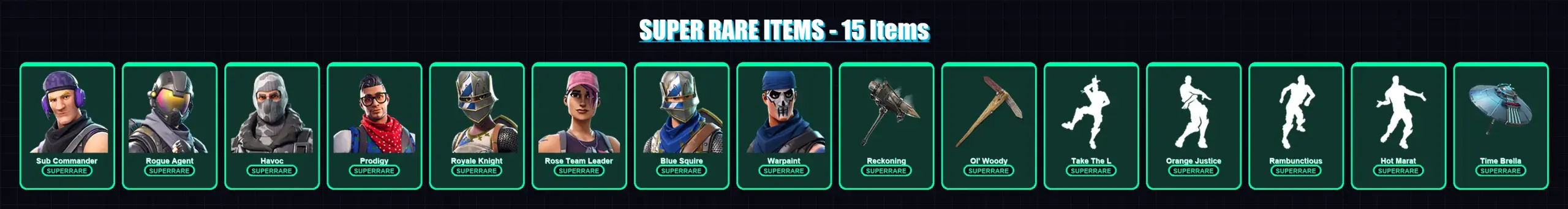 [PS4/PS5/XBOX/PC] | Sub Commander | Rogue Agent | Havoc | Prodigy | Royale Knight | 111 skin | 84 pickaxe | 95 emote | 101 glider | Lv1542 — main preview