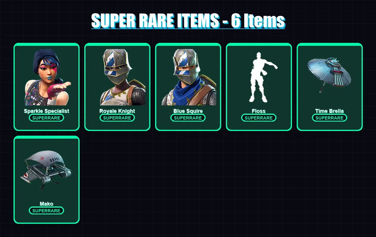 [PC/XBOX/PSN] | Sparkle Specialist | Royale Knight | Blue Squire | 3 skin | 5 pickaxe | 11 emote | 11 glider | Lv183 — vista previa principal
