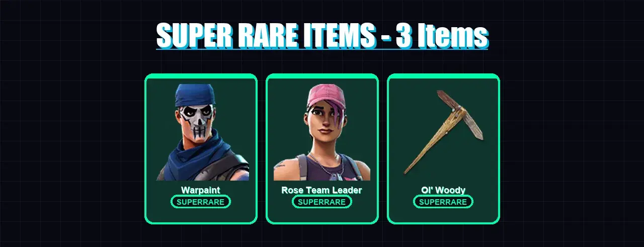 [PS4/PS5/XBOX/PC] | Warpaint | Rose Team Leader | 2 skin | 8 pickaxe | 6 emote | 8 glider | Lv47 — main preview