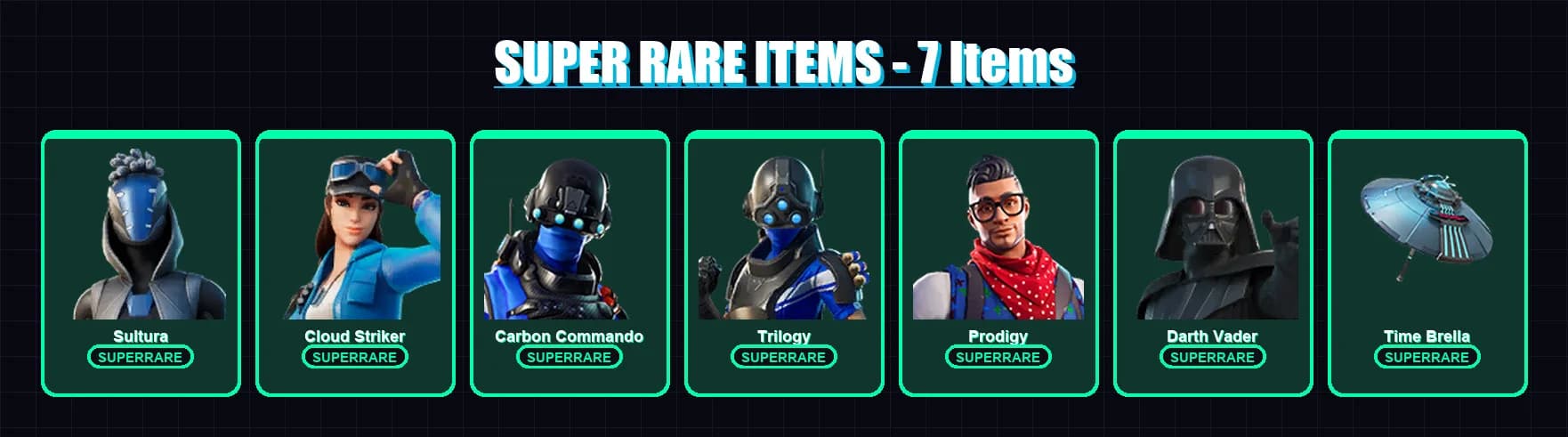 [PS4/PS5/XBOX/PC] | Sultura | Cloud Striker | Carbon Commando | Trilogy | Prodigy | 154 skin | 149 pickaxe | 131 emote | 155 glider | Lv1850 — المعاينة الرئيسية