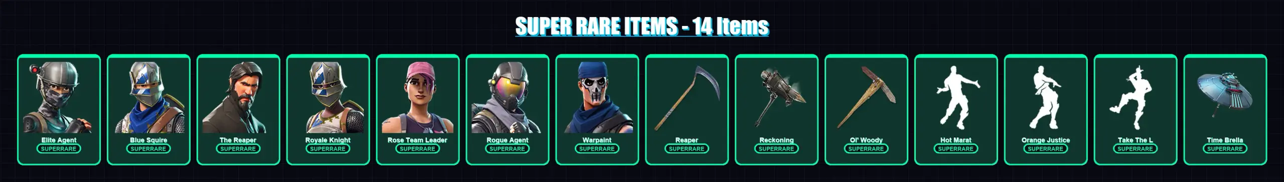 [PC/XBOX] | Elite Agent | Blue Squire | The Reaper | Royale Knight | Rose Team Leader | 39 skin | 46 pickaxe | 59 emote | 57 glider | Lv937 — main preview