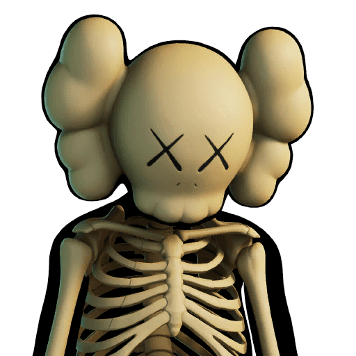 KAWS Skeleton Fortnite Skin