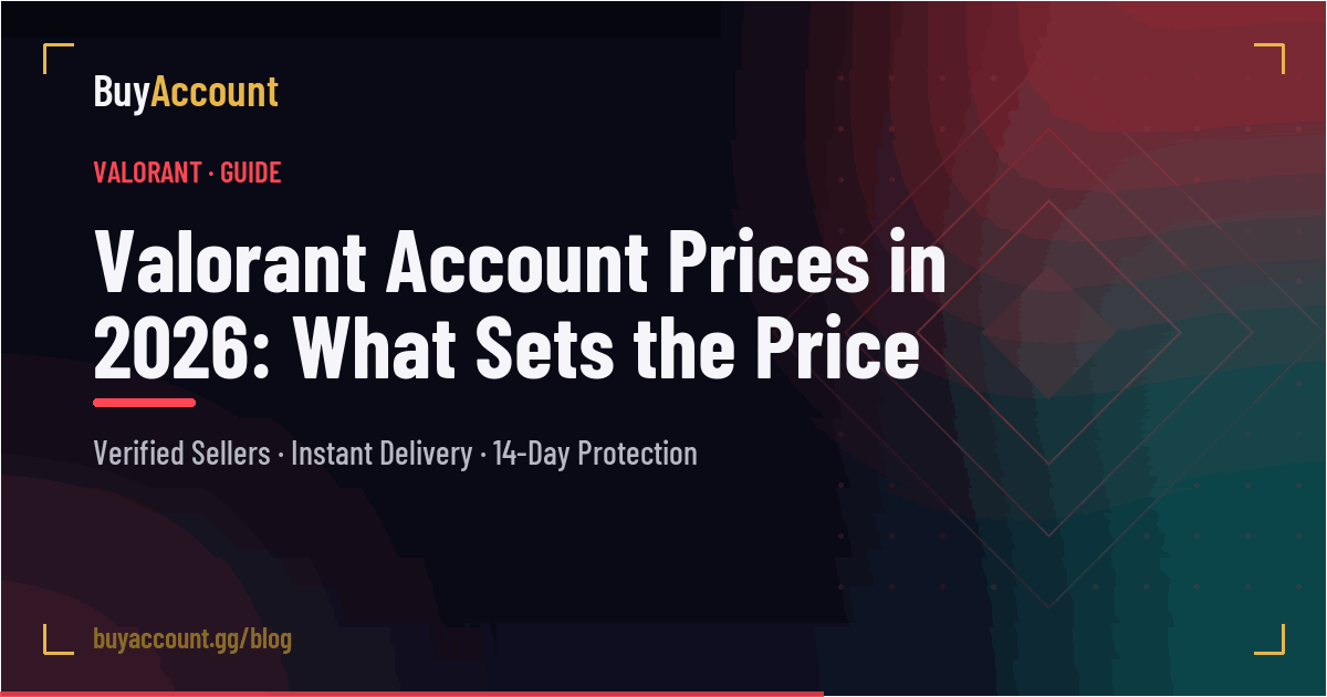 Valorant Account Prices in 2026: What Sets the Price