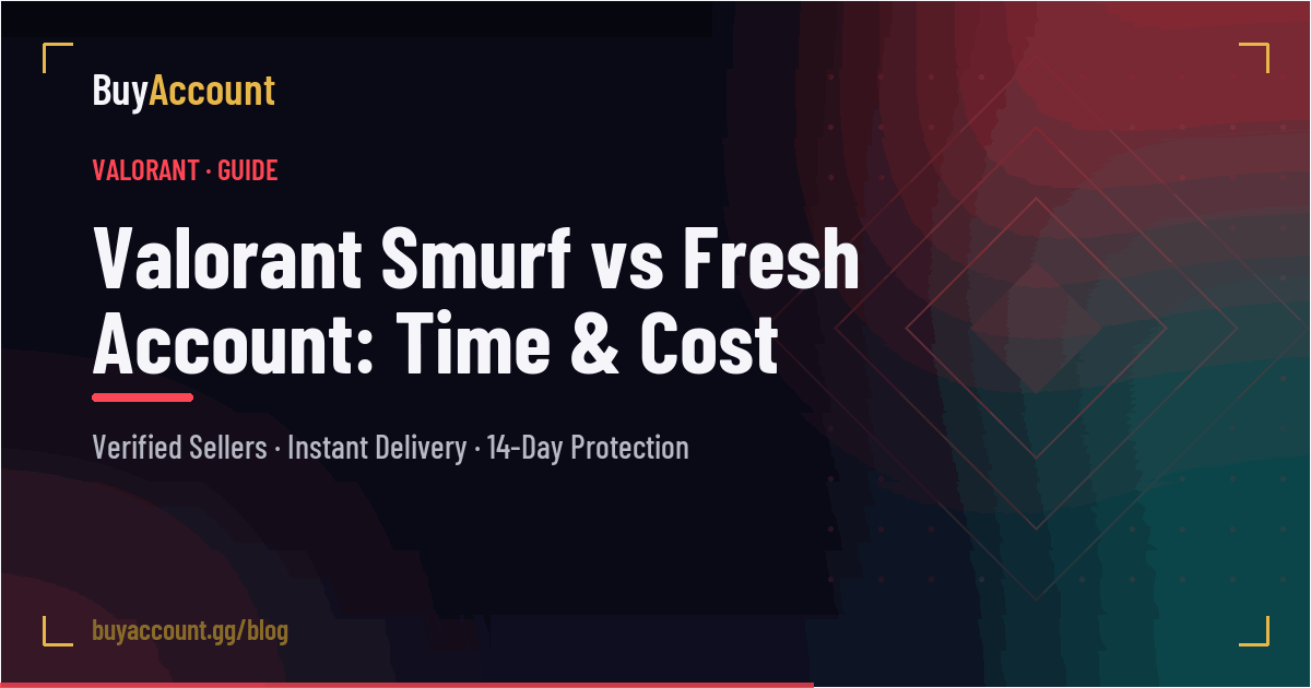 Valorant Smurf vs Fresh Account: Time & Cost