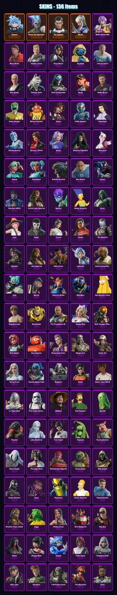 [PS4/PS5/PC] | Nezumi | Renzo the Destroyer | The Ageless | Mizuki | Battle Gamer Mae | 136 skin | 203 pickaxe | 143 emote | 150 glider | Lv2774 — Fortnite account