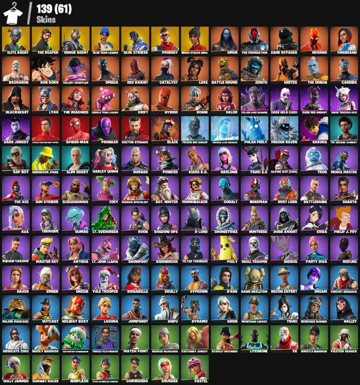 139 Skins | THE REAPER — Fortnite account