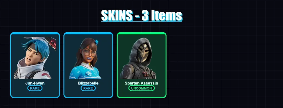 [PS4/PS5/XBOX/PC] | Jun-Hwan | Blizzabelle | Spartan Assassin | 3 skin | 5 pickaxe | 6 emote | 10 glider | Lv146 — main preview