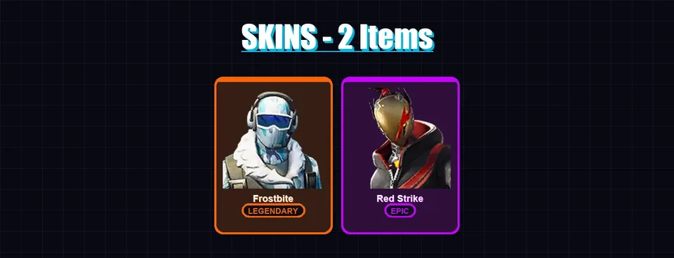 [PC/XBOX/PSN] | Frostbite | Red Strike | 2 skin | 5 pickaxe | 13 emote | 6 glider | Lv155 — main preview