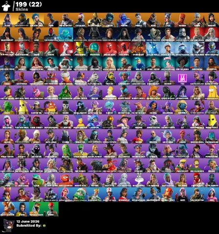 199 skins | Glow + Arcane Jinx — Fortnite account