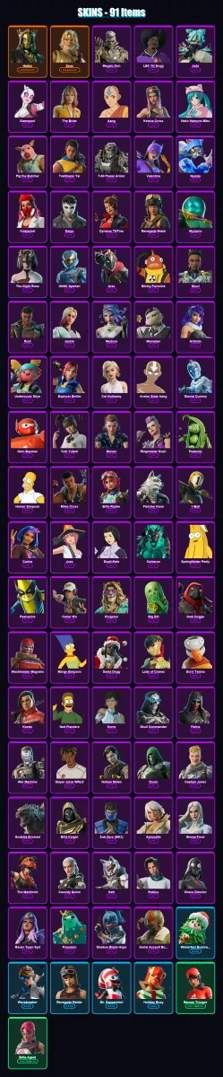 [PS4/PS5/XBOX/PC] | Hades | Zeus | Megalo Don | LBC '93 Dogg | Jade | 91 skin | 143 pickaxe | 93 emote | 92 glider | Lv1575