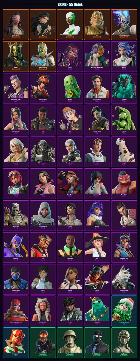 [PC/XBOX/PSN] | Kado Thorne | Era | Backlash | Zeus | Renzo the Destroyer | 55 skin | 70 pickaxe | 56 emote | 68 glider | Lv824 — Fortnite account