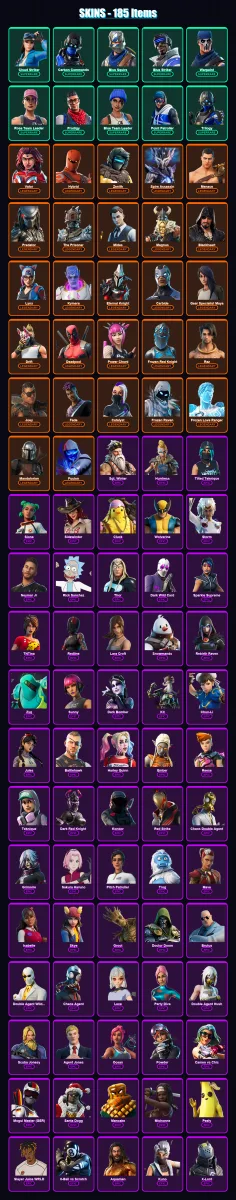 [PC/XBOX/PSN] | Renegade Raider (OG) | Cloud Striker | Carbon Commando | 186 skin | Lv2114 — Fortnite account