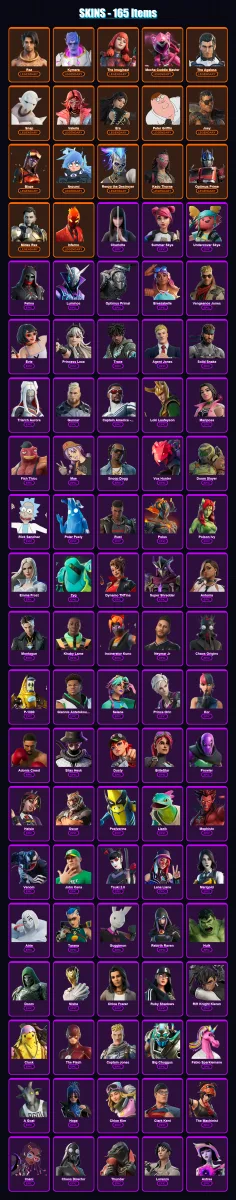 [PC/XBOX/PSN] | Raz | Kymera | The Imagined | Mecha Cuddle Master | The Ageless | 165 skin | 184 pickaxe | 107 emote | 107 glider | Lv1412 — Fortnite account