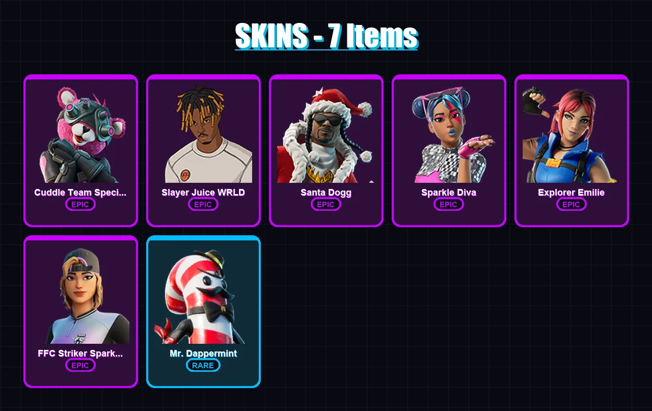 [PS4/PS5/XBOX/PC] | Cuddle Team Specialist | Slayer Juice WRLD | Santa Dogg | 7 skin | Lv188