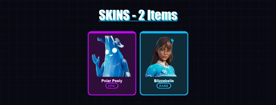 [PC/XBOX/PSN] | Polar Peely | Blizzabelle | 2 skin | 2 pickaxe | 1 emote | 1 glider | Lv9 — main preview