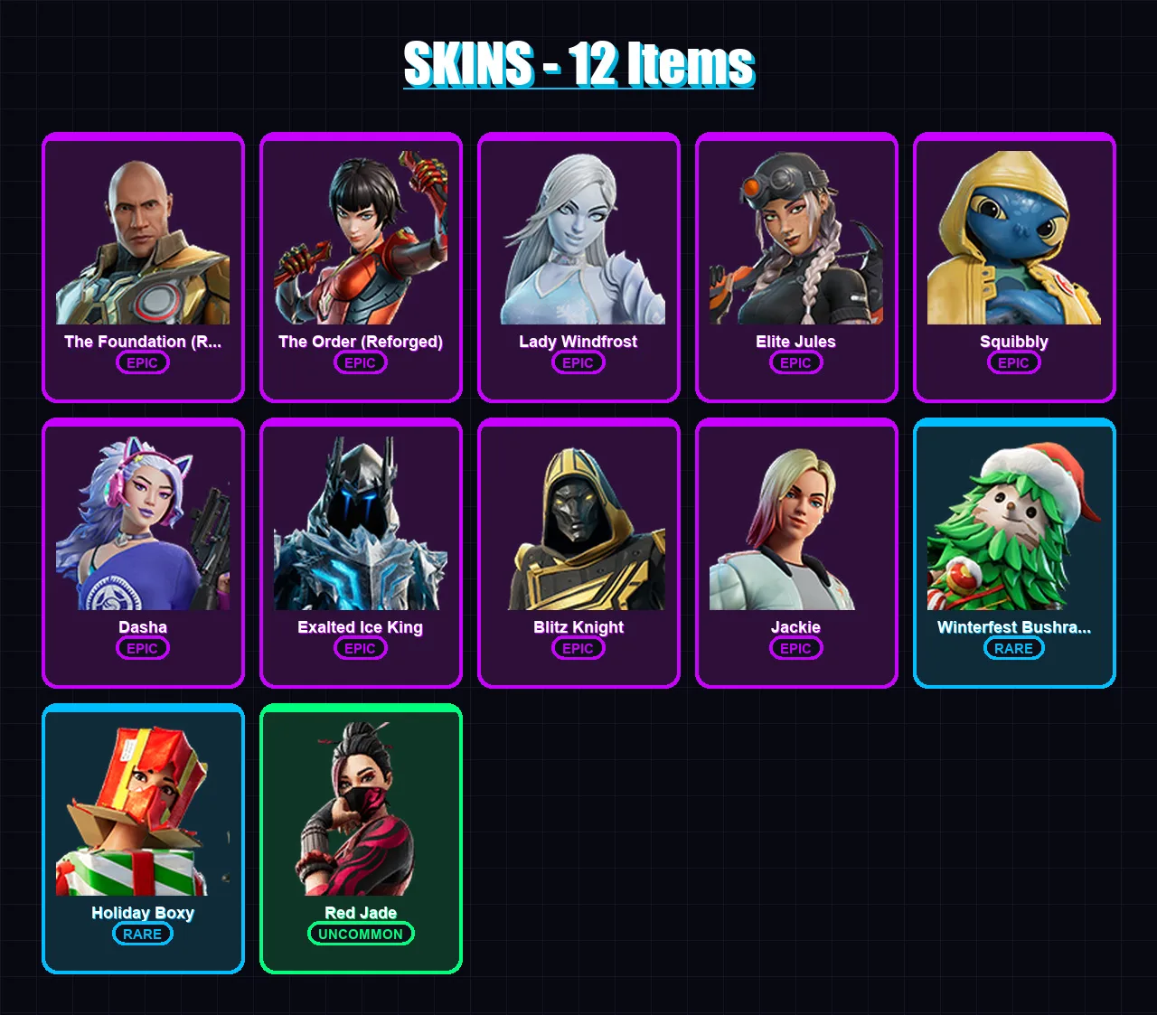 [PC/XBOX] | The Foundation (Reforged) | The Order (Reforged) | Lady Windfrost | 12 skin | Lv339