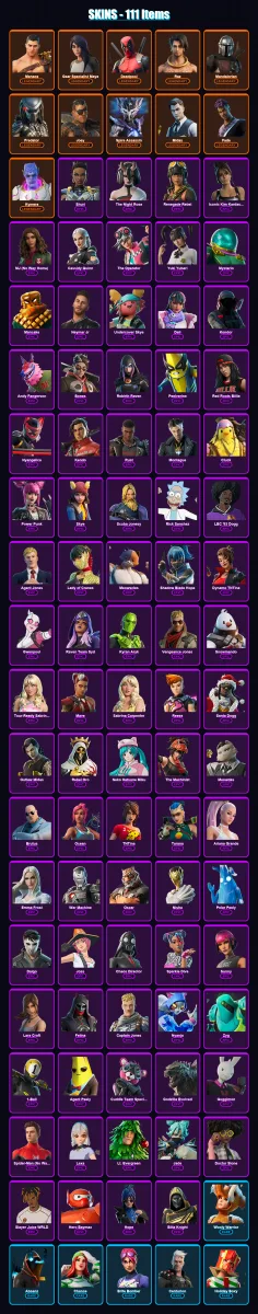[SWITCH/XBOX/PSN/PC] | Menace | Gear Specialist Maya | Deadpool | Raz | Mandalorian | 111 skin | 151 pickaxe | 119 emote | 128 glider | Lv1974