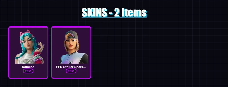[PC/XBOX/PSN] | Katalina | FFC Striker Sparkplug | 2 skin | 20 pickaxe | 8 emote | 19 glider | Lv163 — main preview