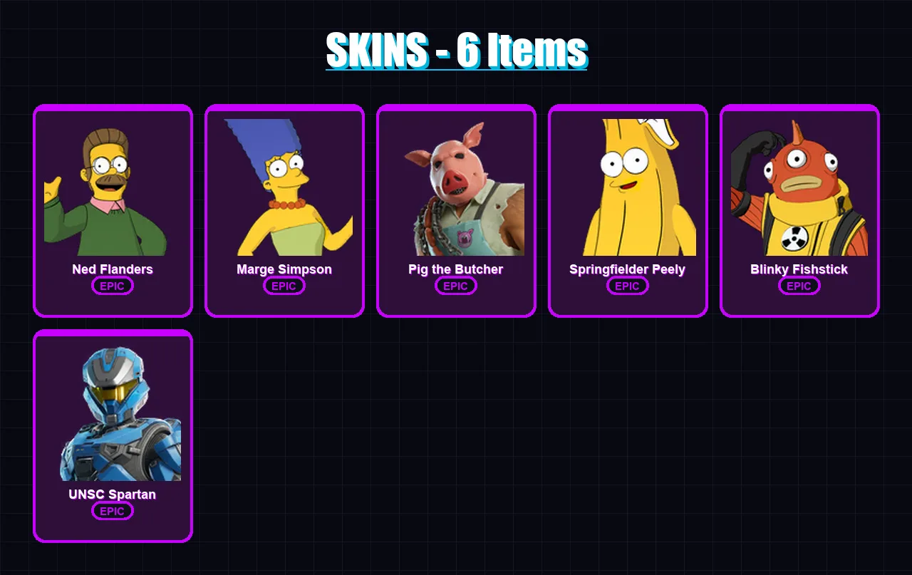 [PS4/PS5/XBOX/PC] | Ned Flanders | Marge Simpson | Pig the Butcher | 6 skin | Lv170