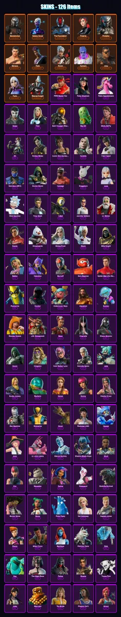 [PC/XBOX/PSN] | Mandalorian | Galaxy Scout | The Foundation | Polarity | Predator | 126 skin | 179 pickaxe | 127 emote | 144 glider | Lv2214