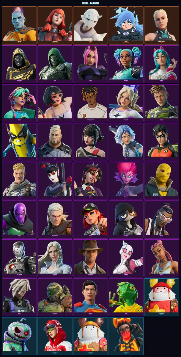 [PC/XBOX/PSN] | The Origin | The Imagined | Snap | Nezumi | Paradigm (Reality-659) | 44 skin | 63 pickaxe | 35 emote | 53 glider | Lv620
