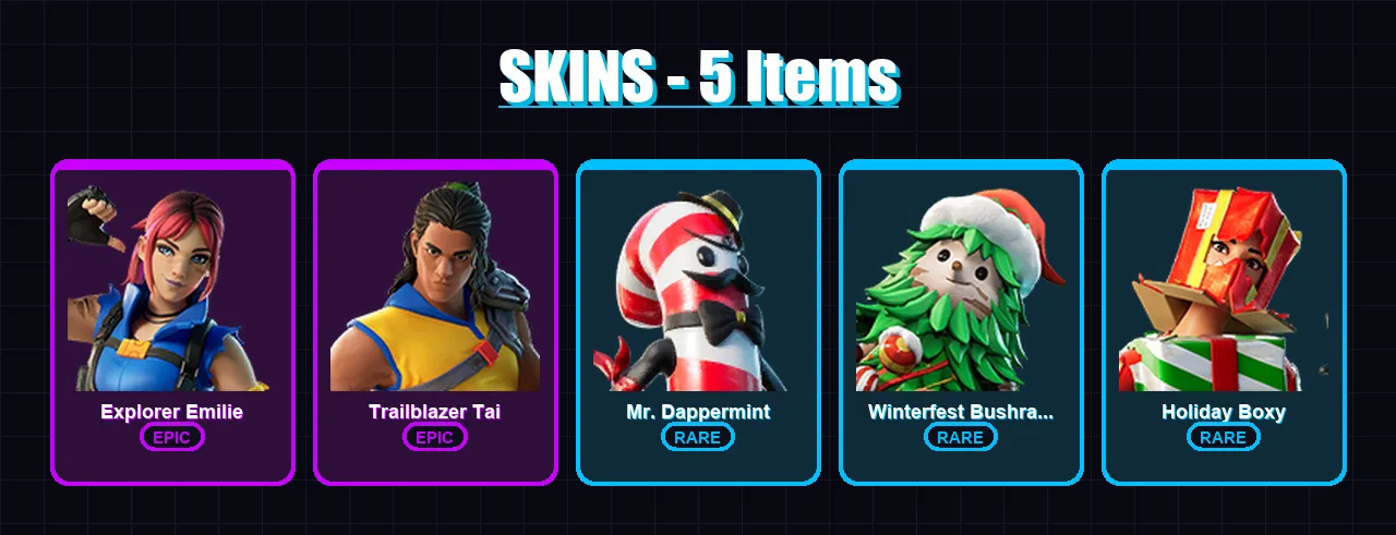 [PC/XBOX/PSN] | Explorer Emilie | Trailblazer Tai | Mr. Dappermint | 5 skin | Lv137