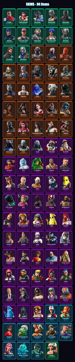 [PS4/PS5/XBOX/PC] | Prodigy | Sparkle Specialist | Blue Striker | Royale Knight | Black Knight | 94 skin | 83 pickaxe | 98 emote | 98 glider | Lv123 — Game account