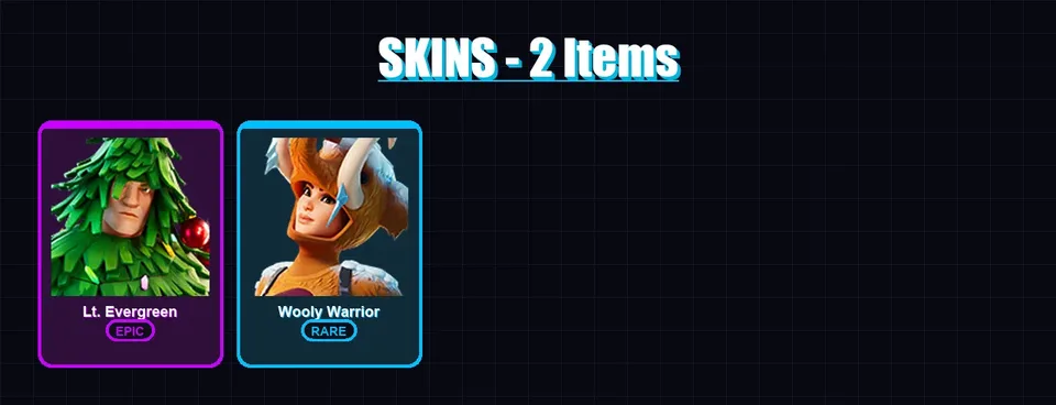 [PC/XBOX/PSN] | Lt. Evergreen | Wooly Warrior | 2 skin | 5 pickaxe | 6 emote | 5 glider | Lv77 — main preview