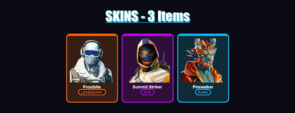 [PC/XBOX/PSN] | Frostbite | Summit Striker | Firewalker | 3 skin | 3 pickaxe | 7 emote | 7 glider | Lv45 — main preview