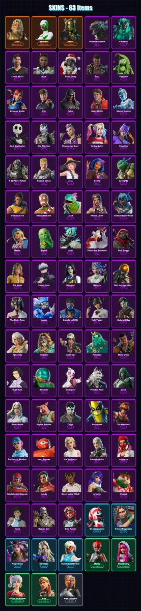 [PC/XBOX/PSN] | Zeus | Backlash | Hades | Godzilla Evolved | Cerberus | 83 skin | 125 pickaxe | 84 emote | 82 glider | Lv1532 — Fortnite account