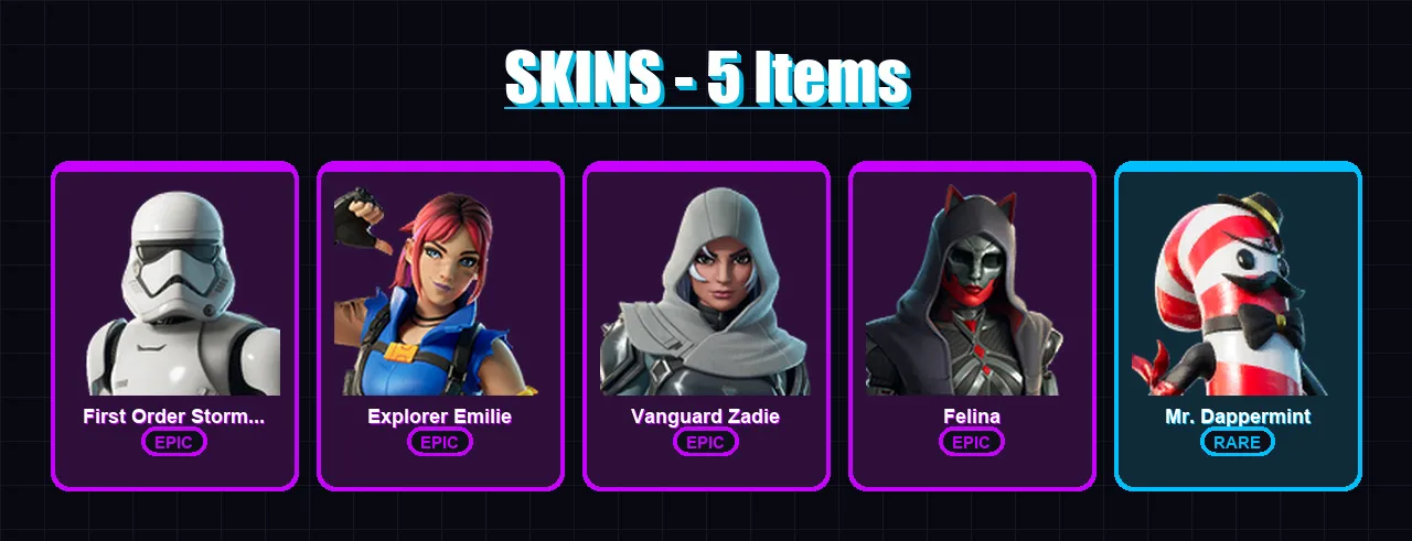 [PC/XBOX/PSN] | First Order Stormtrooper | Explorer Emilie | Vanguard Zadie | 5 skin | Lv362