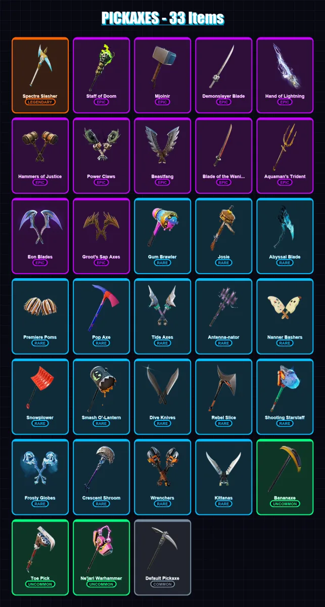 [PC/XBOX/PSN] | Fade | Spectra Knight | Mandalorian | Wolverine | Doctor Doom | 25 skin | 33 pickaxe | 24 emote | 32 glider | Lv499