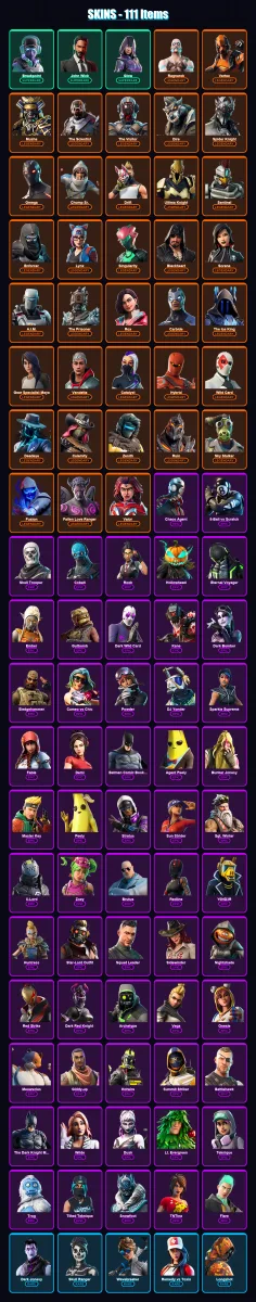 [PC/XBOX/PSN] | Breakpoint | John Wick | Glow | Ragnarok | Vertex | 111 skin | 71 pickaxe | 89 emote | 65 glider | Lv815