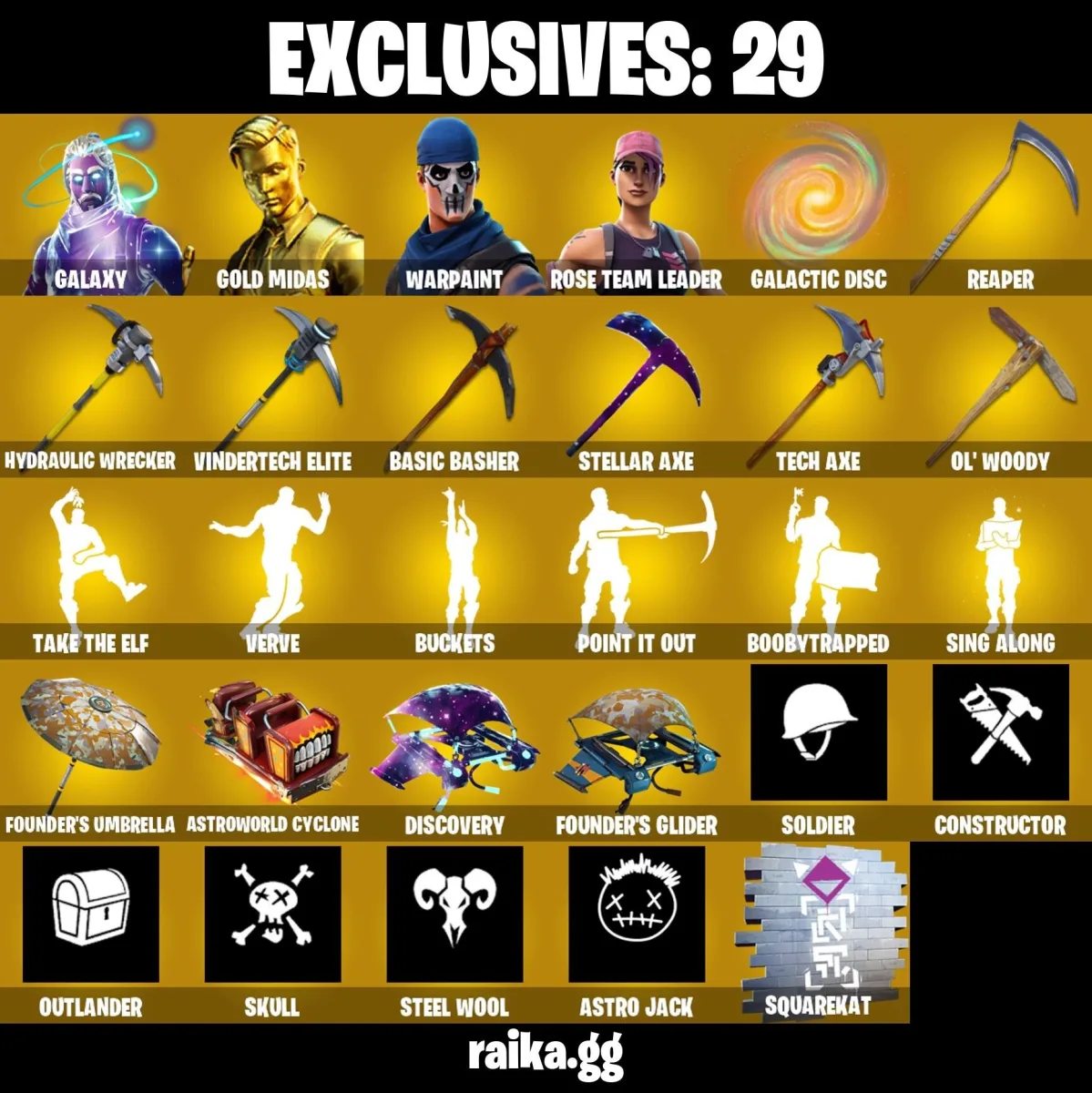Galaxy + OG STW | 170 Skins — Fortnite account