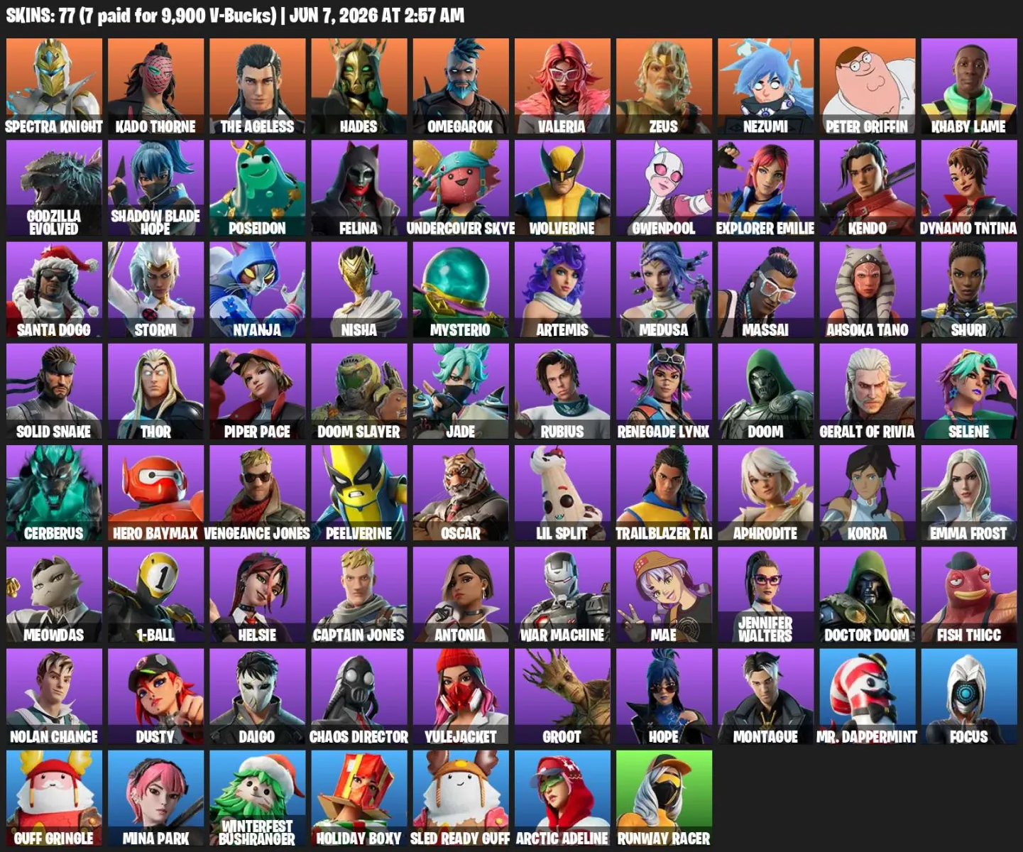 77 | Omegarok — Fortnite account