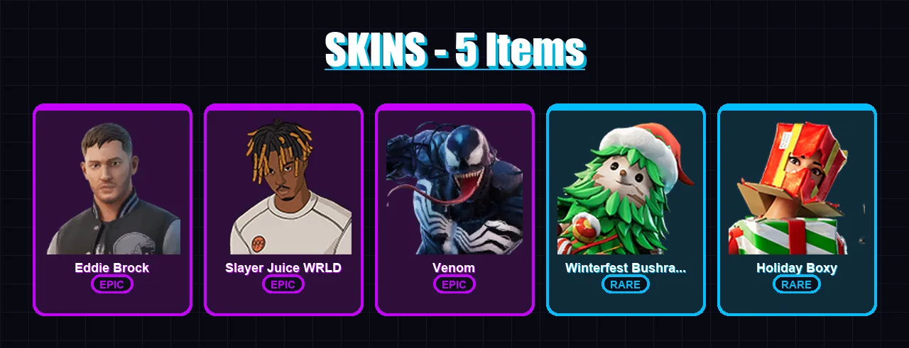 [PS4/PS5/XBOX/PC] | Eddie Brock | Slayer Juice WRLD | Venom | 5 skin | Lv301