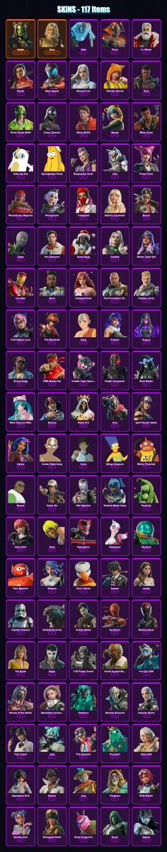 [PC/XBOX/PSN] | Hades | Zeus | Gale | Polus | Lt. Winter | 117 skin | 136 pickaxe | 101 emote | 70 glider | Lv674