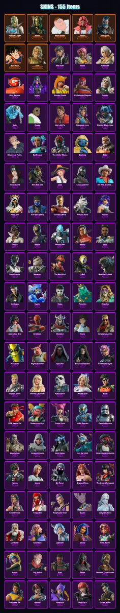 [PC/PSN] | Spectra Knight | Hades | Peter Griffin | Valeria | Omegarok | 155 skin | 187 pickaxe | 141 emote | 121 glider | Lv1533 — Fortnite account